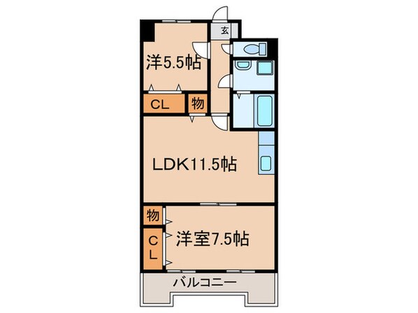 第５晴和ビルの物件間取画像